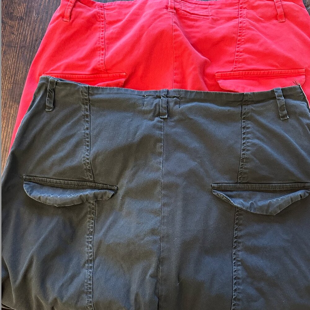 Nili Lotan TWO Paris pants - drop crotch - size 8 , black and red - Picture 6 of 10